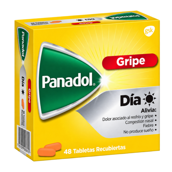 Panadol Día Gripe Tablets | 24 Packs of 2 Tablets