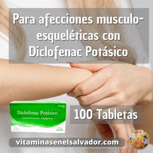 Diclofenac Potassium 50 mg | 100 Coated Tablets by Ecomet
