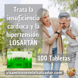 LOSARTAN 50 MG TABLETAS RECUBIERTAS - 100 Tabletas