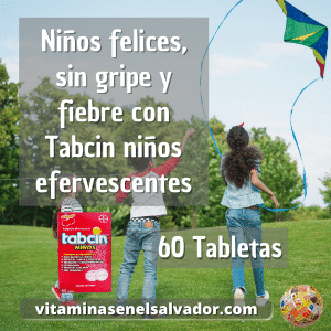TABCIN Para Niños - 60 Effervescent Tablets